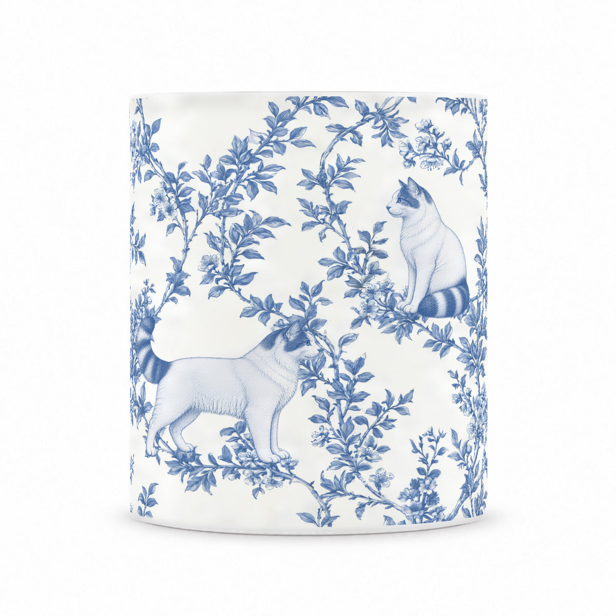 Turkish Van toile mug — Blue Front View
