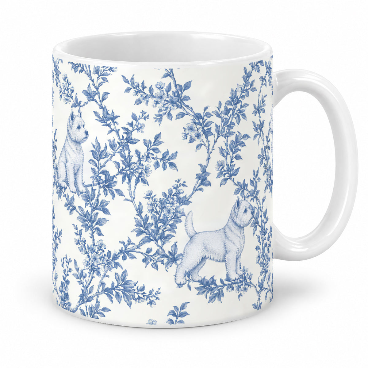 West Highland White Terrier toile mug — Blue Studio