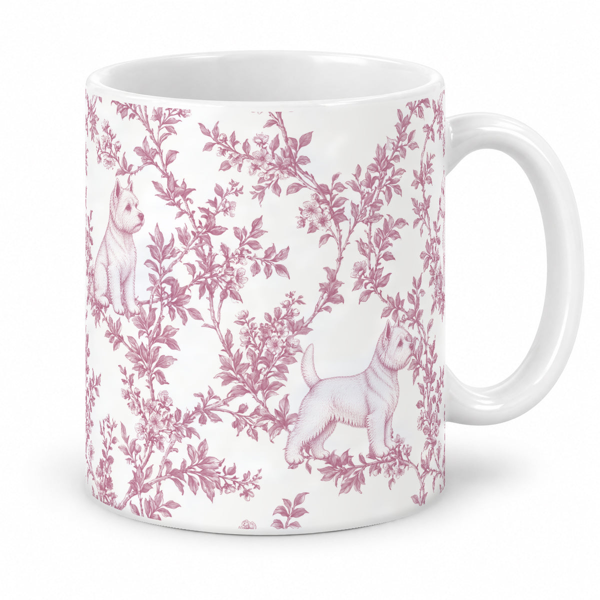 West Highland White Terrier toile mug — Pink Studio