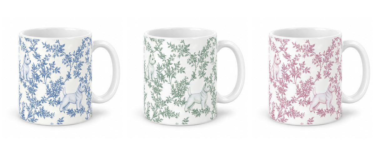 West Highland White Terrier toile mug — Three Colors