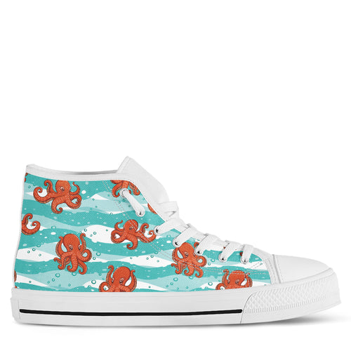 Octopus Women's High Top Sneakers