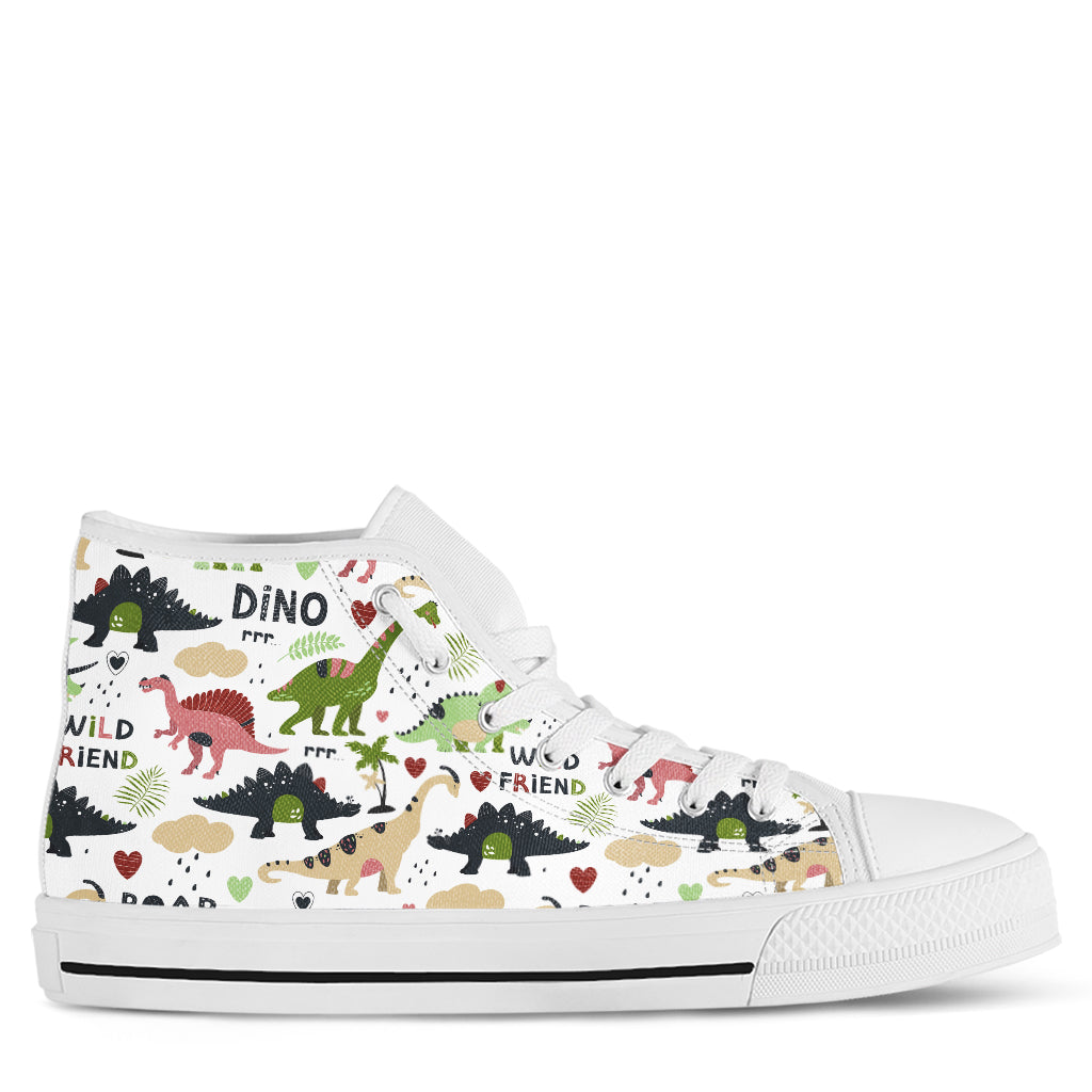Dinosaur Women s High Top Sneakers Graco Design