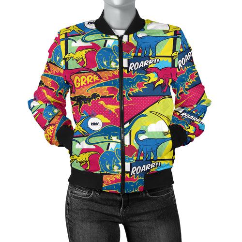 Dinosaur Women's Bomber Jacket