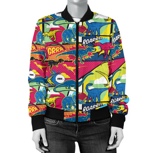 Dinosaur Women's Bomber Jacket